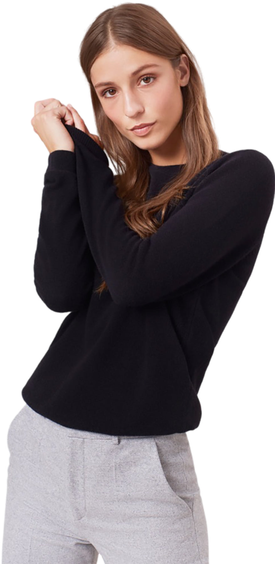 Light Merino Wool Crewneck Jumper - Women's
