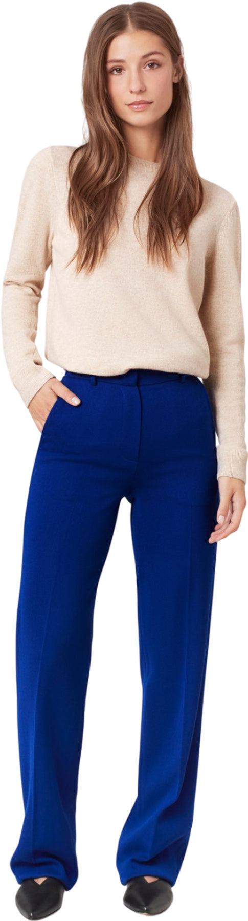 Light Merino Wool Crewneck Jumper - Women's