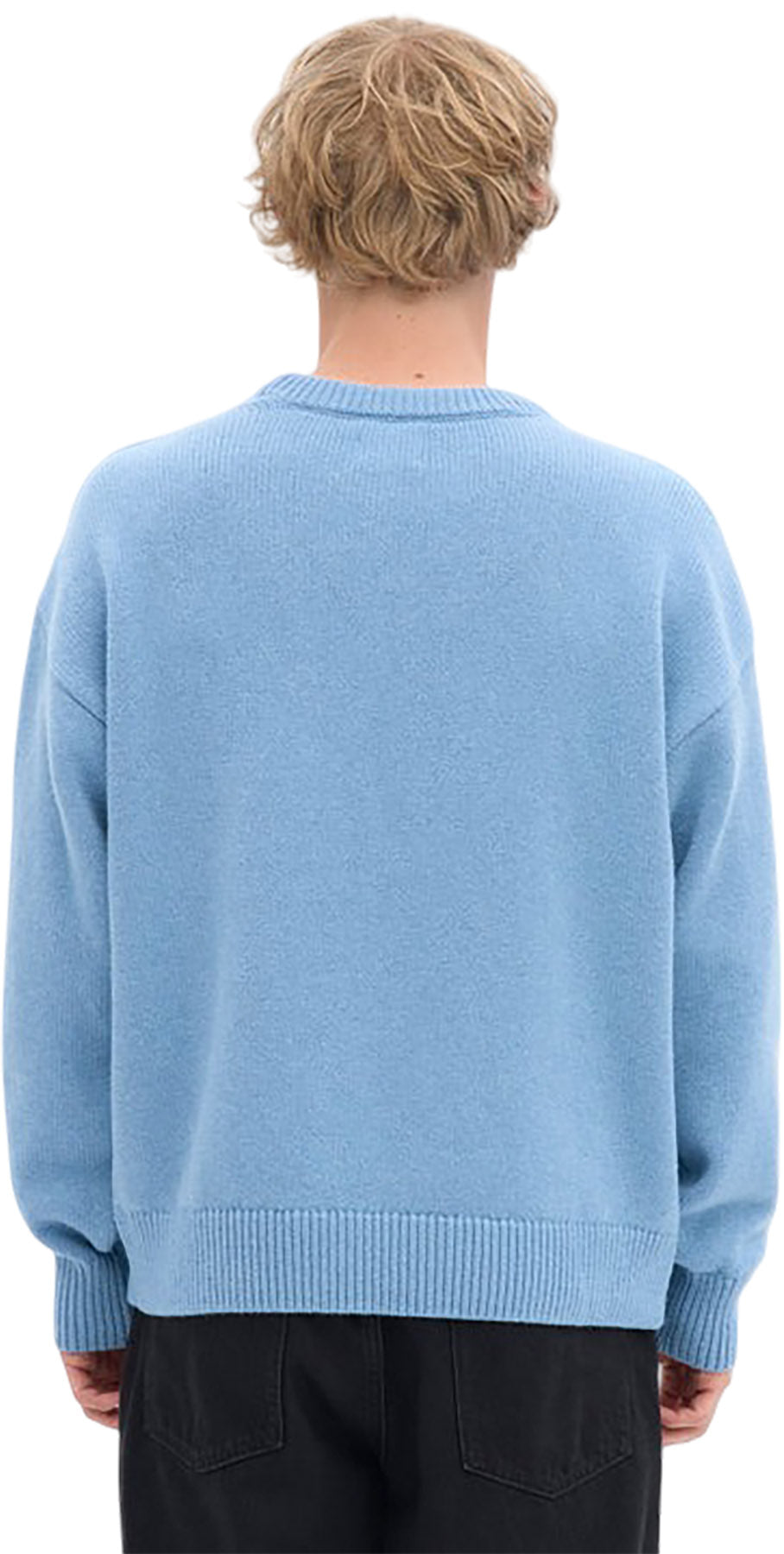 Oversized Merino Wool Crewneck Sweater - Unisex
