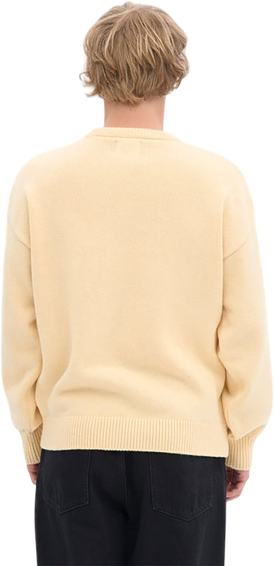 Oversized Merino Wool Crewneck Sweater - Unisex