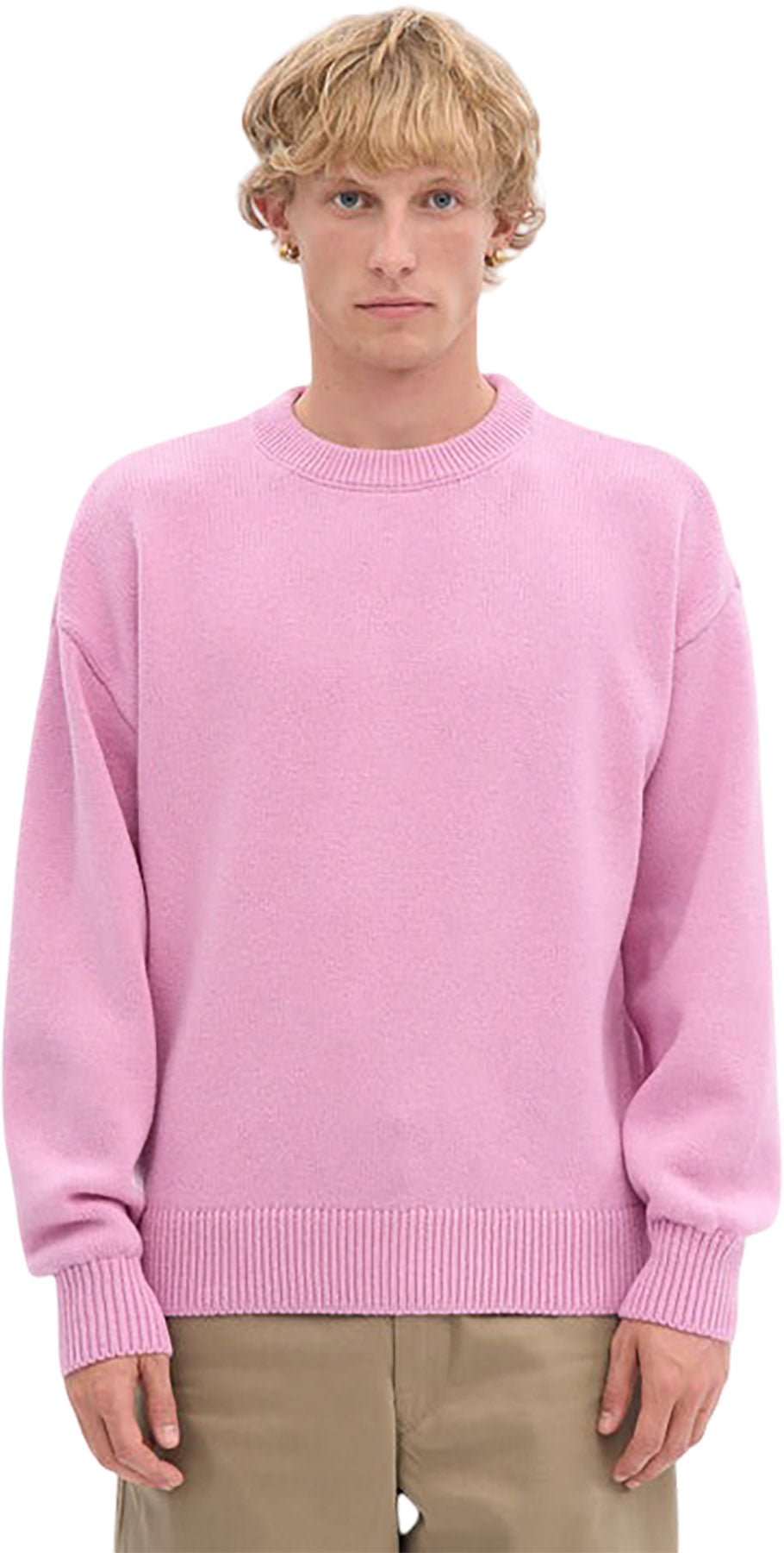 Oversized Merino Wool Crewneck Sweater - Unisex