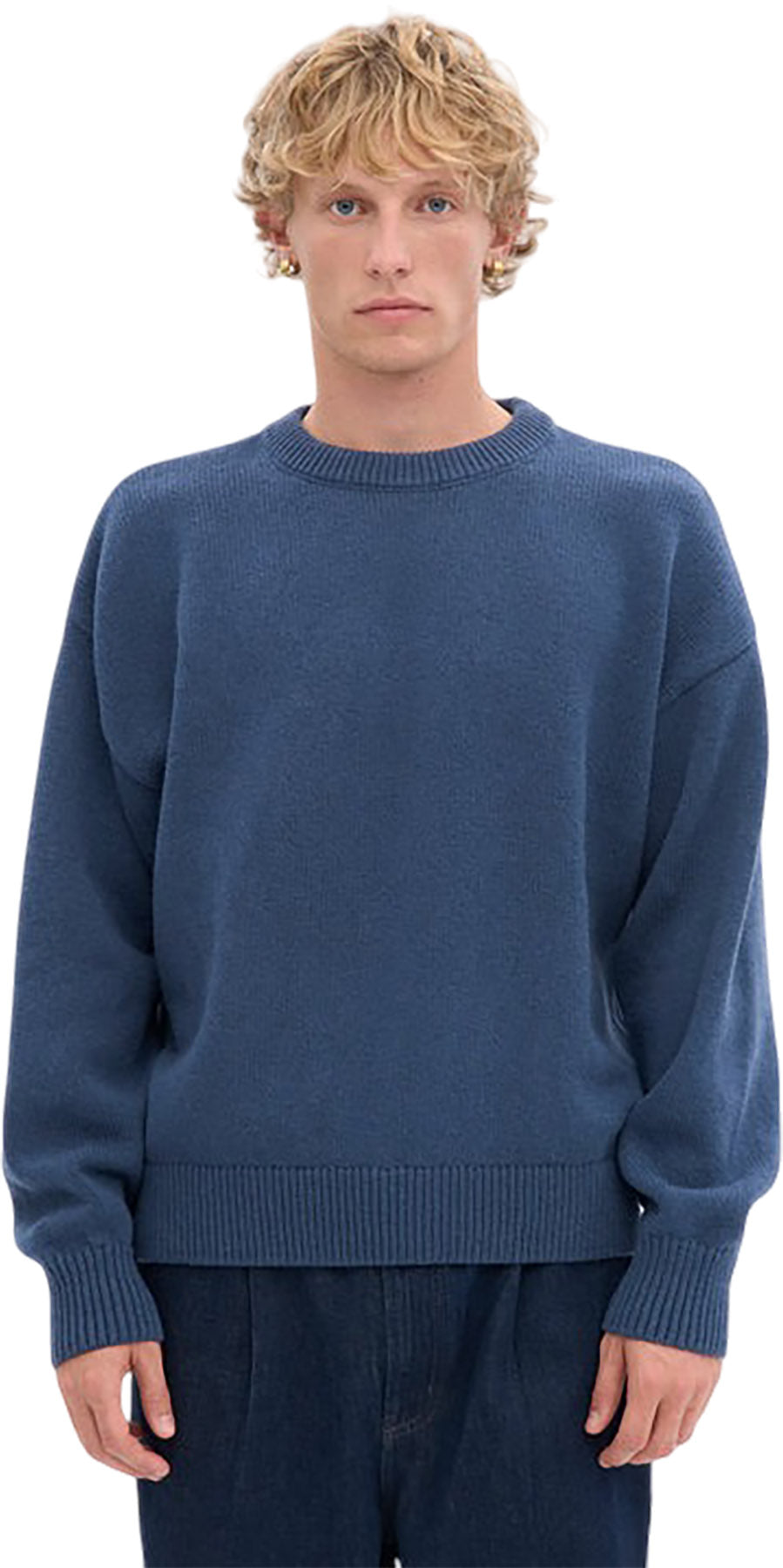 Oversized Merino Wool Crewneck Sweater - Unisex