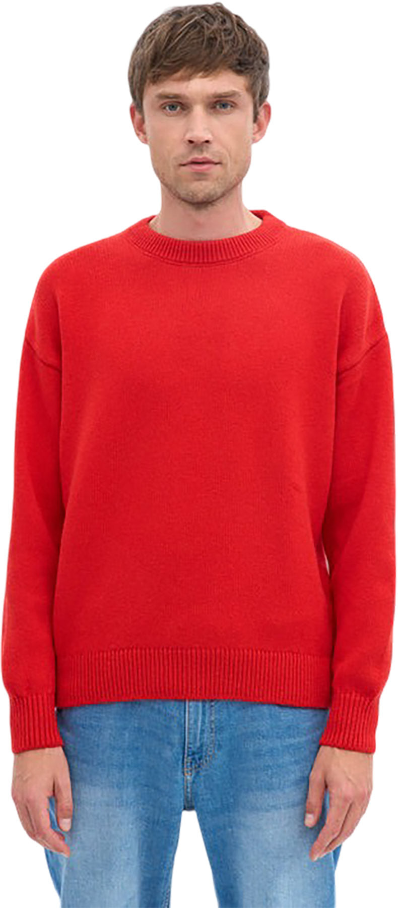 Oversized Merino Wool Crewneck Sweater - Unisex