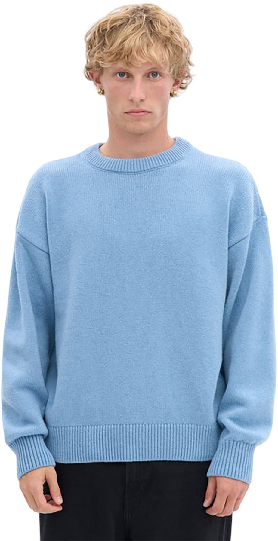 Oversized Merino Wool Crewneck Sweater - Unisex