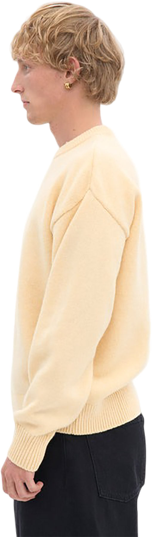 Oversized Merino Wool Crewneck Sweater - Unisex