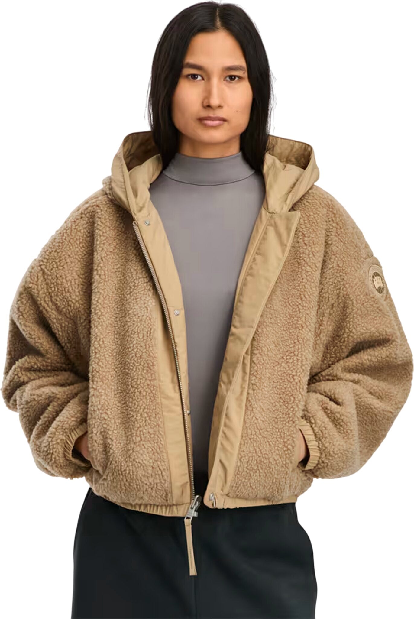 Alberni Reversible Fleece Bomber Jacket - Women's