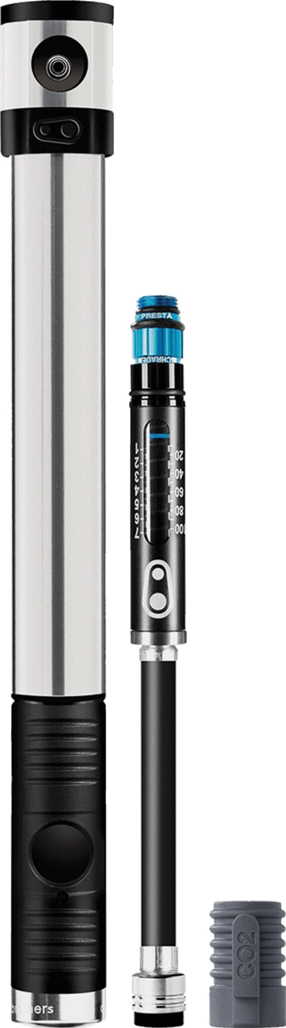 Klic High-Pression Portable Hand Pump with Gauge and CO2