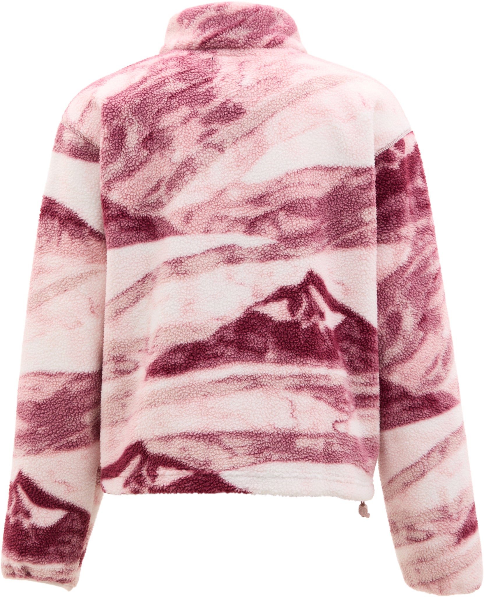 Helvetia II Printed Cropped Half Snap Fleece Pullover - Women's