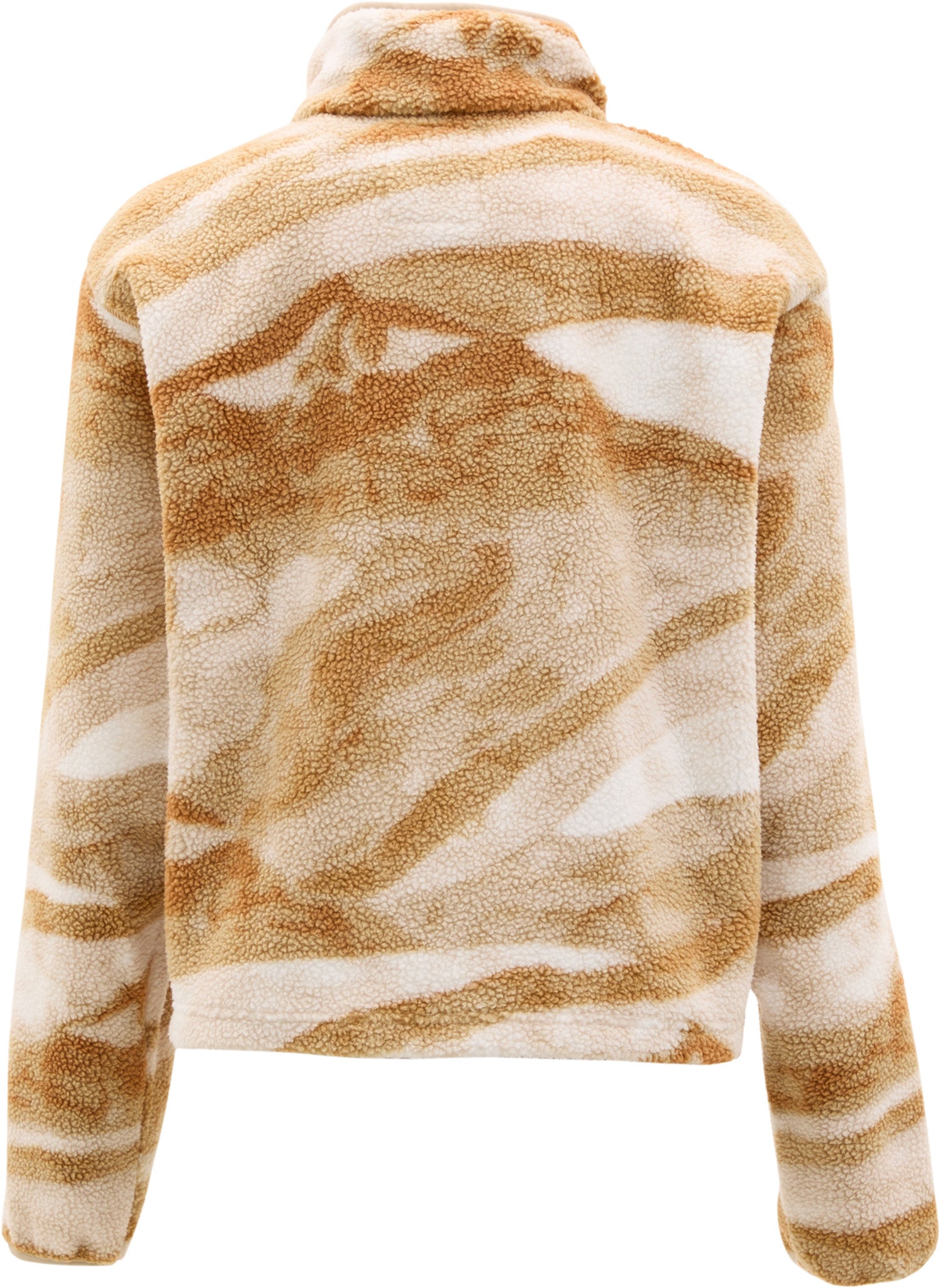 Helvetia II Printed Cropped Half Snap Fleece Pullover - Women's