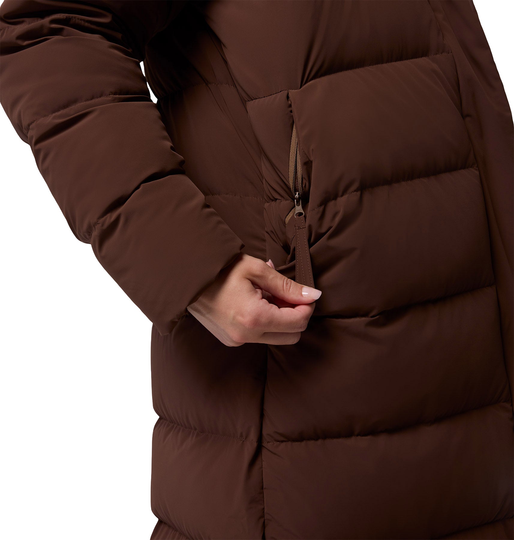 Amaze Puff Long Hooded Jacket - Women's