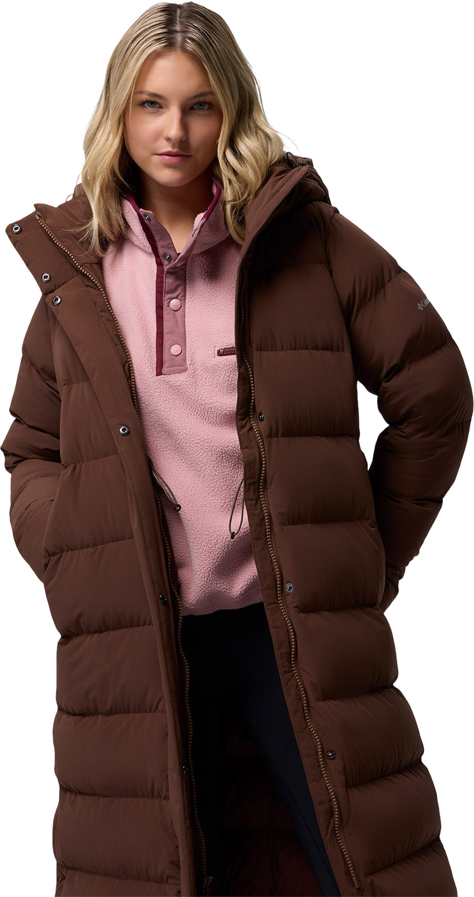 Amaze Puff Long Hooded Jacket - Women's