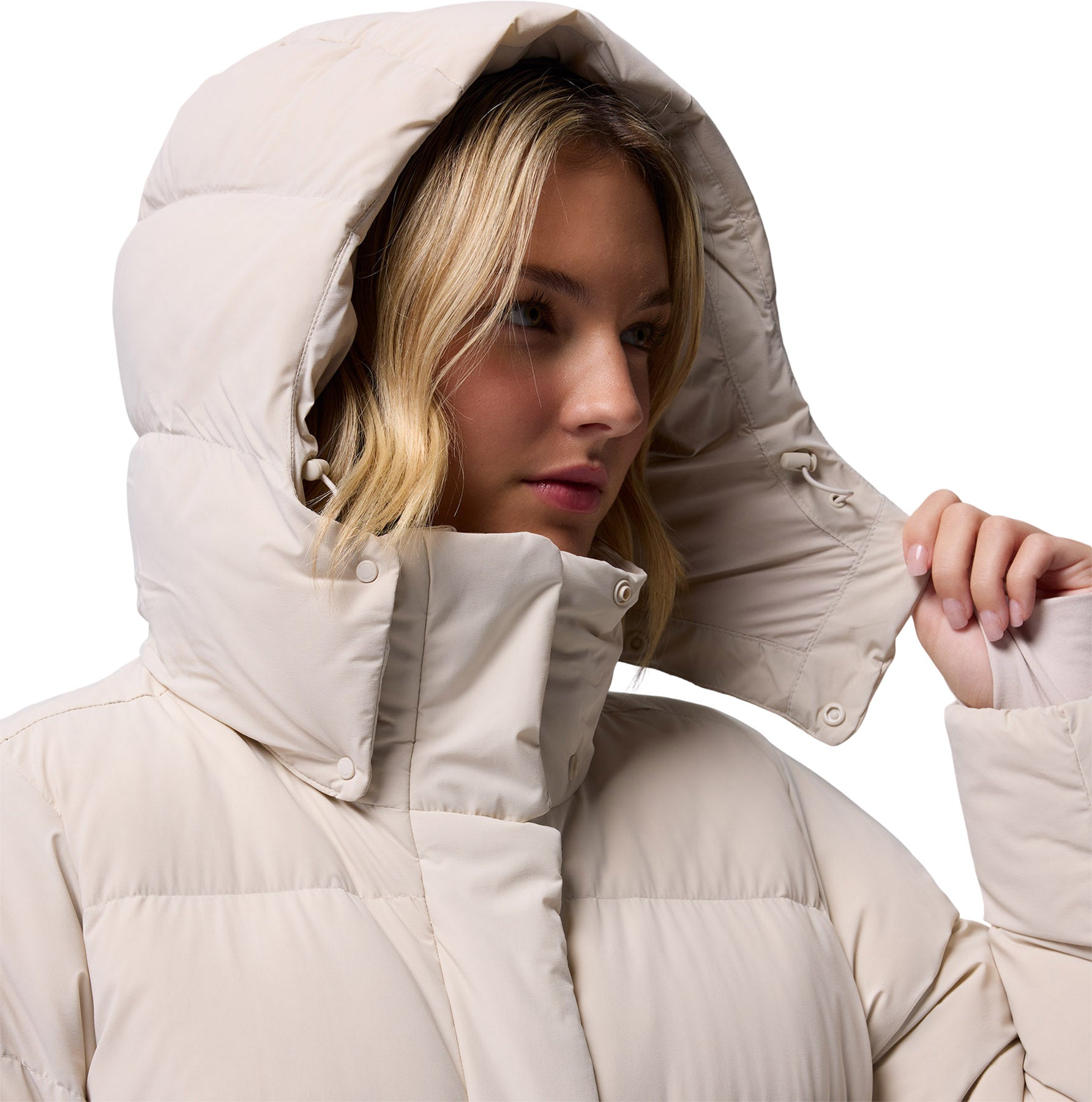 Amaze Puff Long Hooded Jacket - Women's