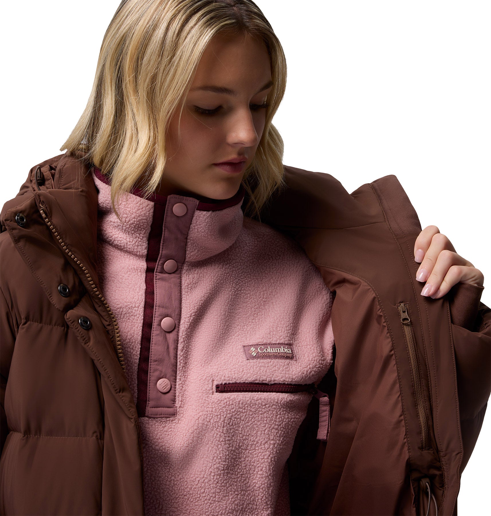 Amaze Puff Long Hooded Jacket - Women's
