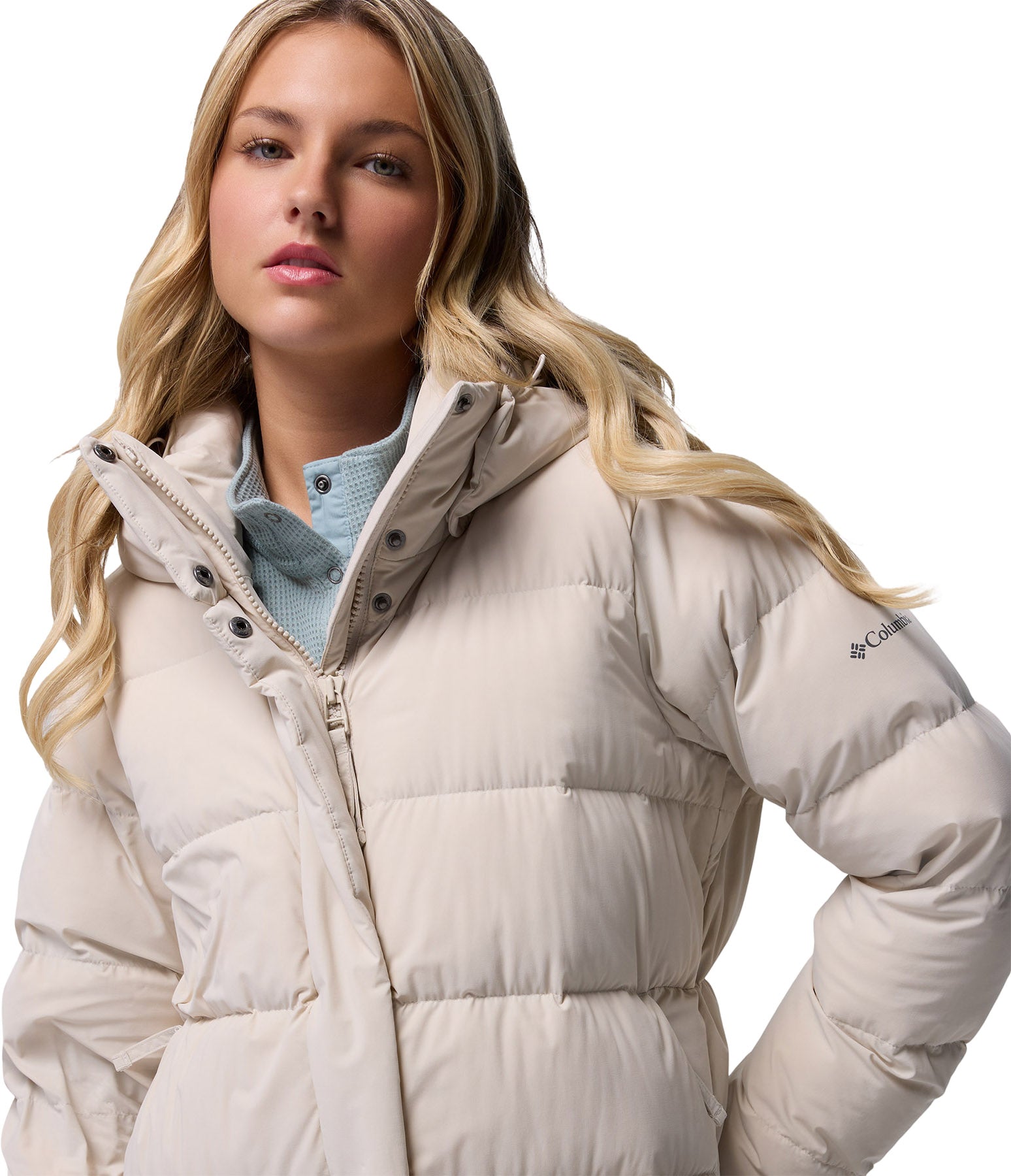 Amaze Puff Long Hooded Jacket - Women's