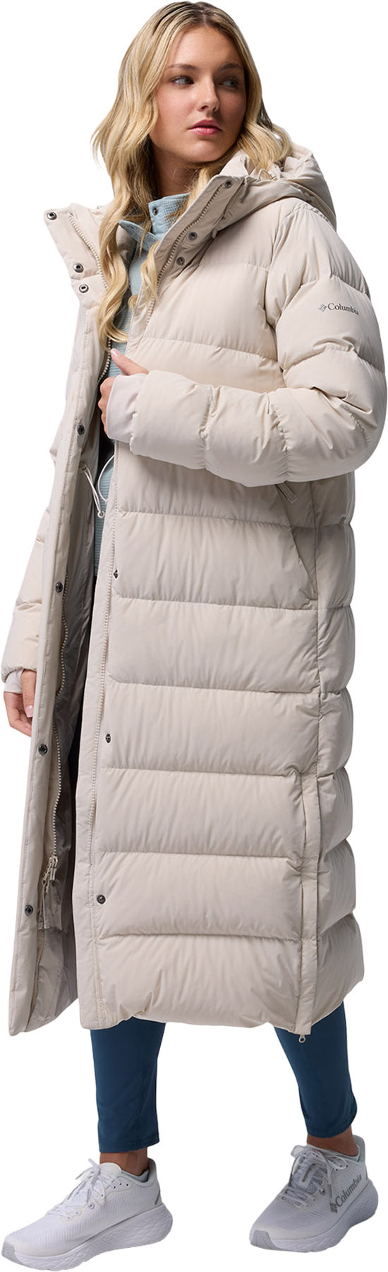 Amaze Puff Long Hooded Jacket - Women's
