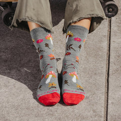 Shroom Bloom Lightweight Lifestyle Crew Socks - Women's
