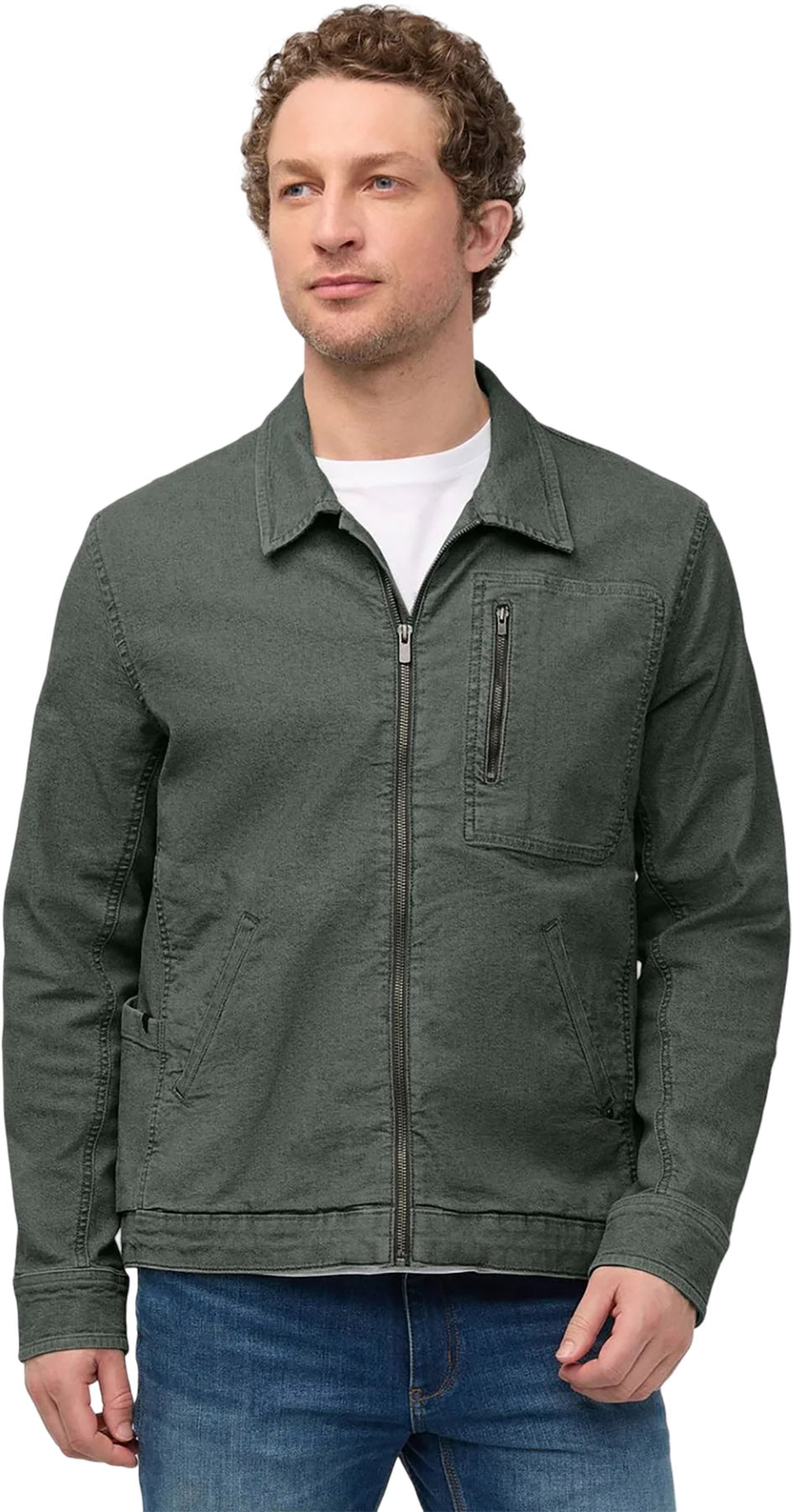 Stretch Canvas Utility Jacket - Men's