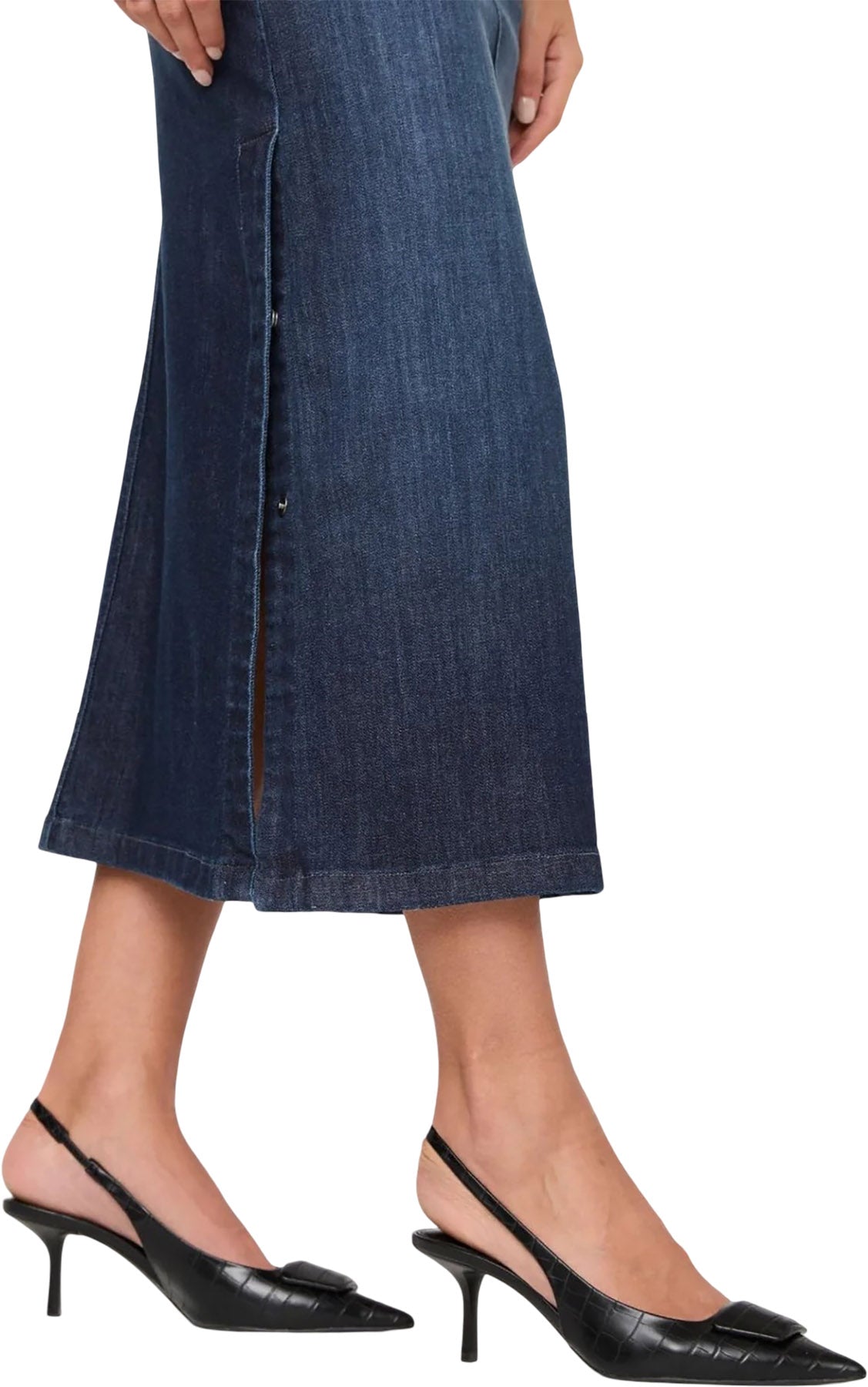 Performance Denim Slit Skirt - Women's