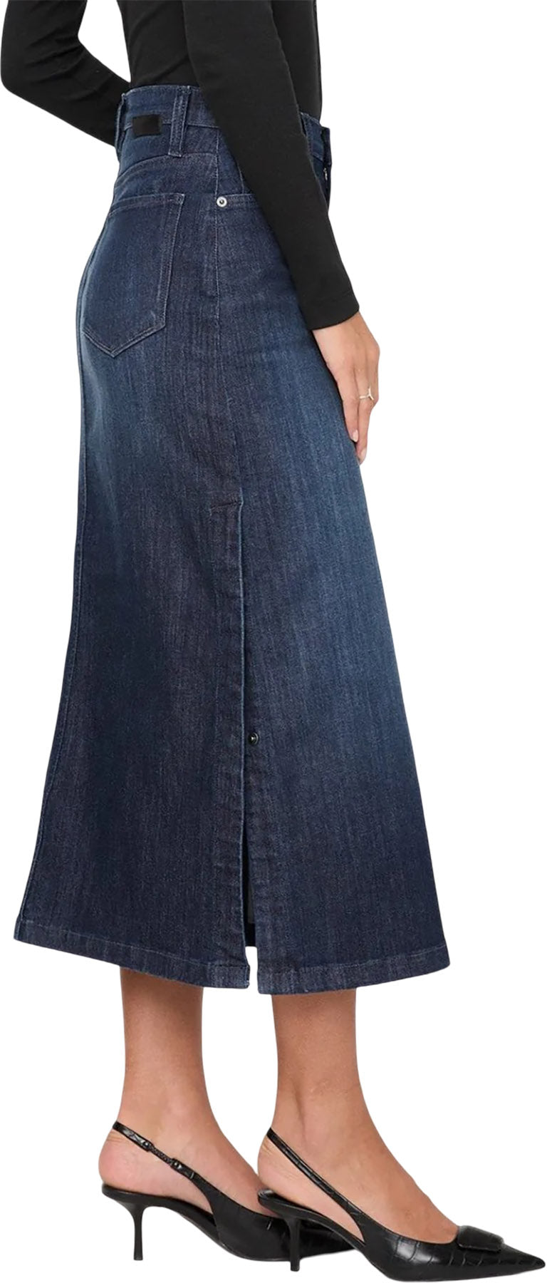 Performance Denim Slit Skirt - Women's