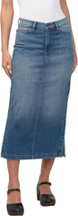 Performance Denim Slit Skirt - Women's