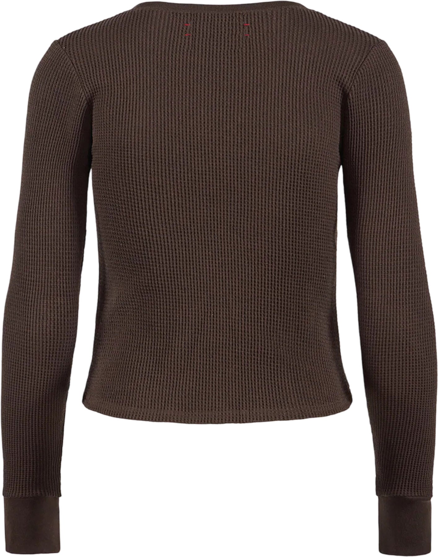 Fitted Long Sleeve Waffle T-Shirt - Women's