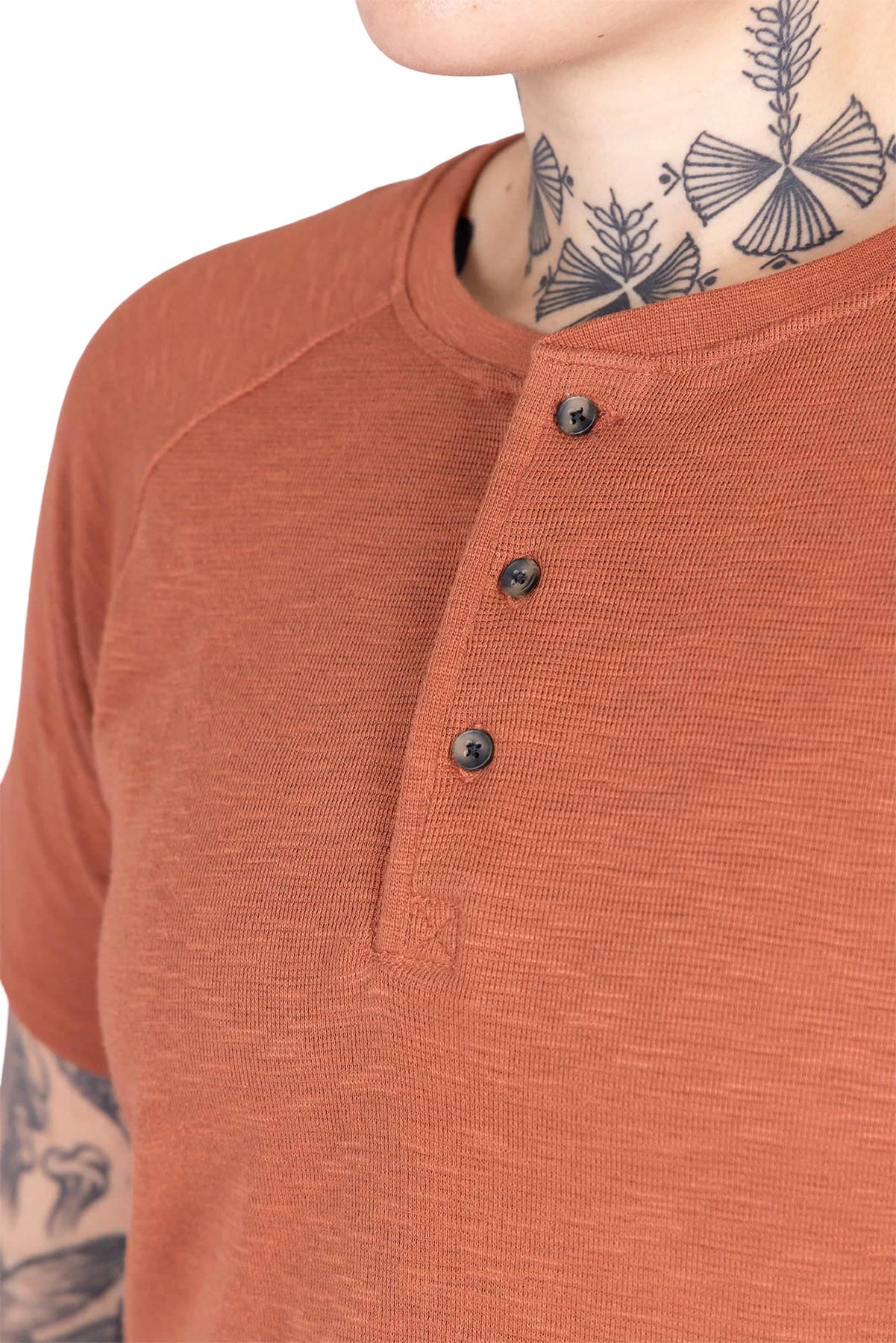 Old School Summer Henley Shirt - Women's