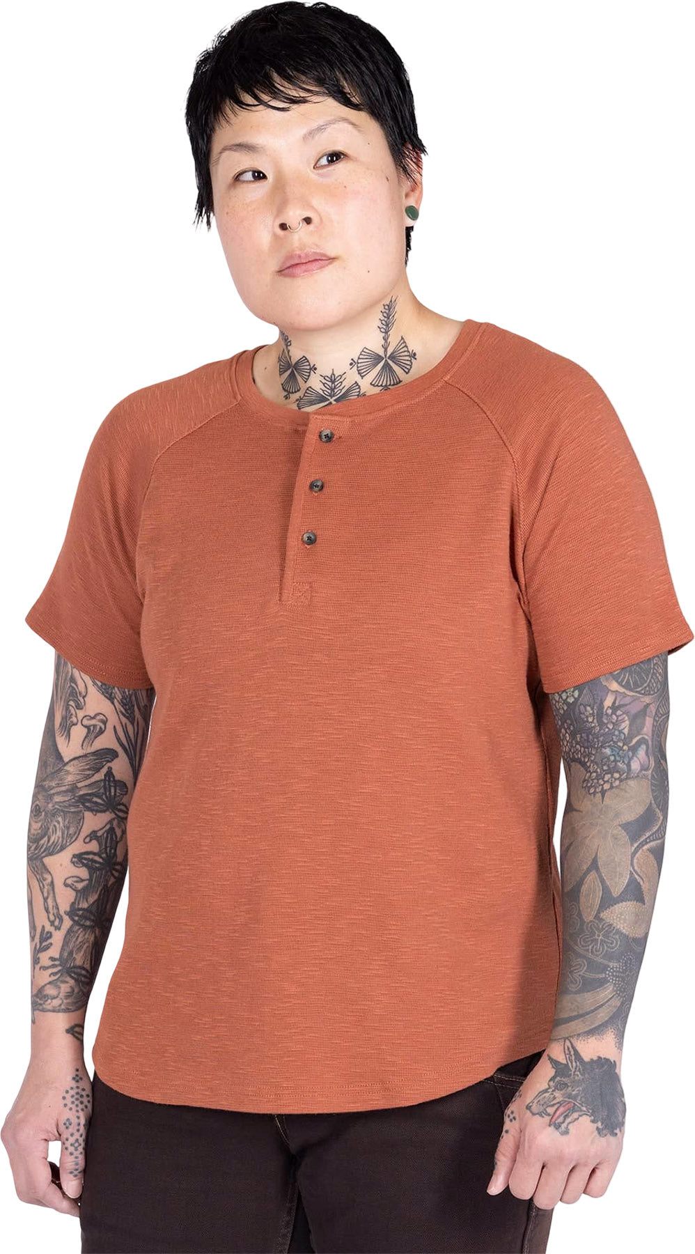 Old School Summer Henley Shirt - Women's