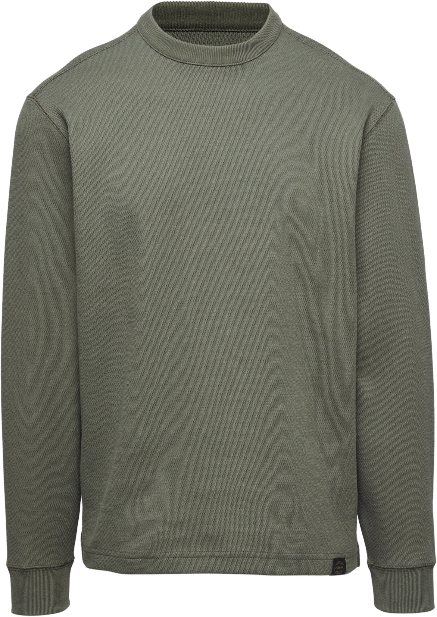 Waffle Knit Thermal Crew Neck Shirt - Men's