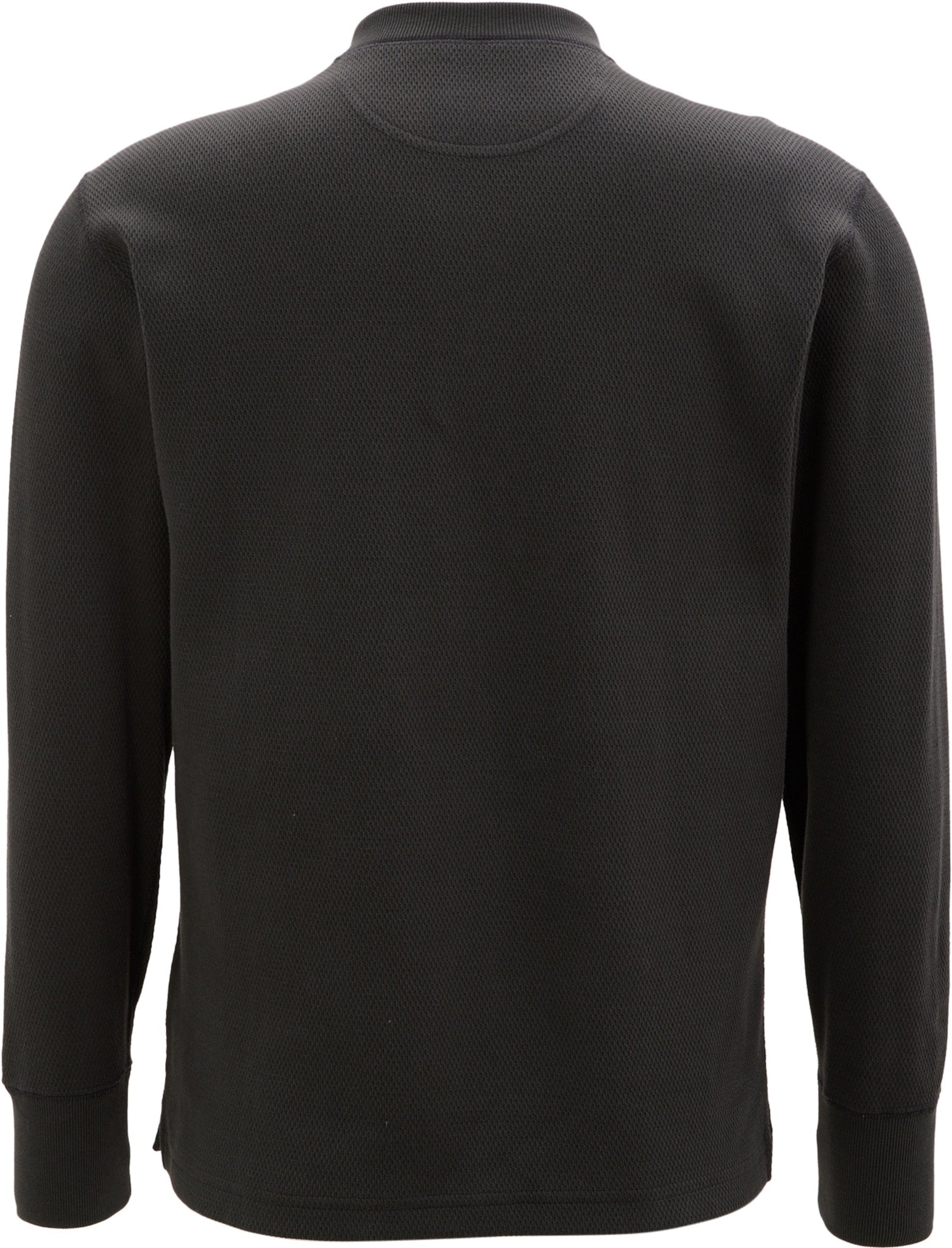 Waffle Knit Henley Shirt - Men's