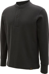Waffle Knit Henley Shirt - Men's