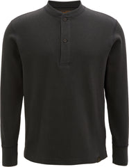 Waffle Knit Henley Shirt - Men's