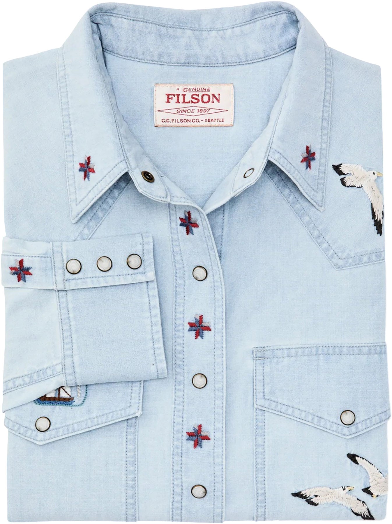 Embroidered Western Shirt - Women's