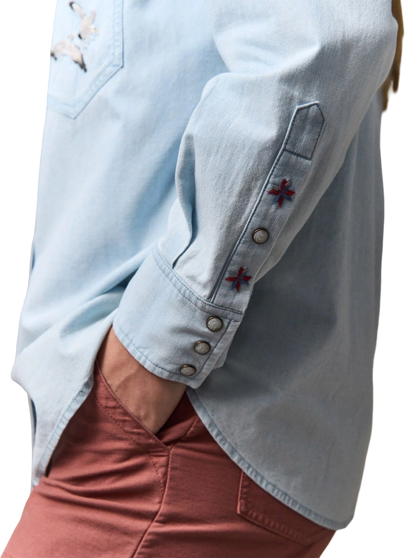 Embroidered Western Shirt - Women's