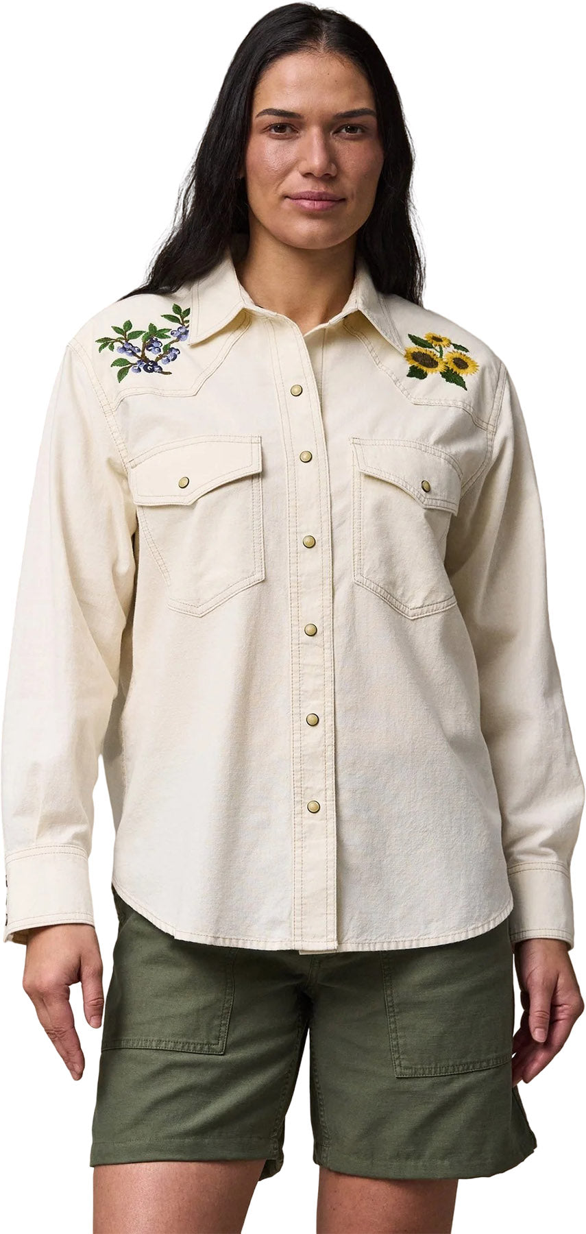 Embroidered Western Shirt - Women's