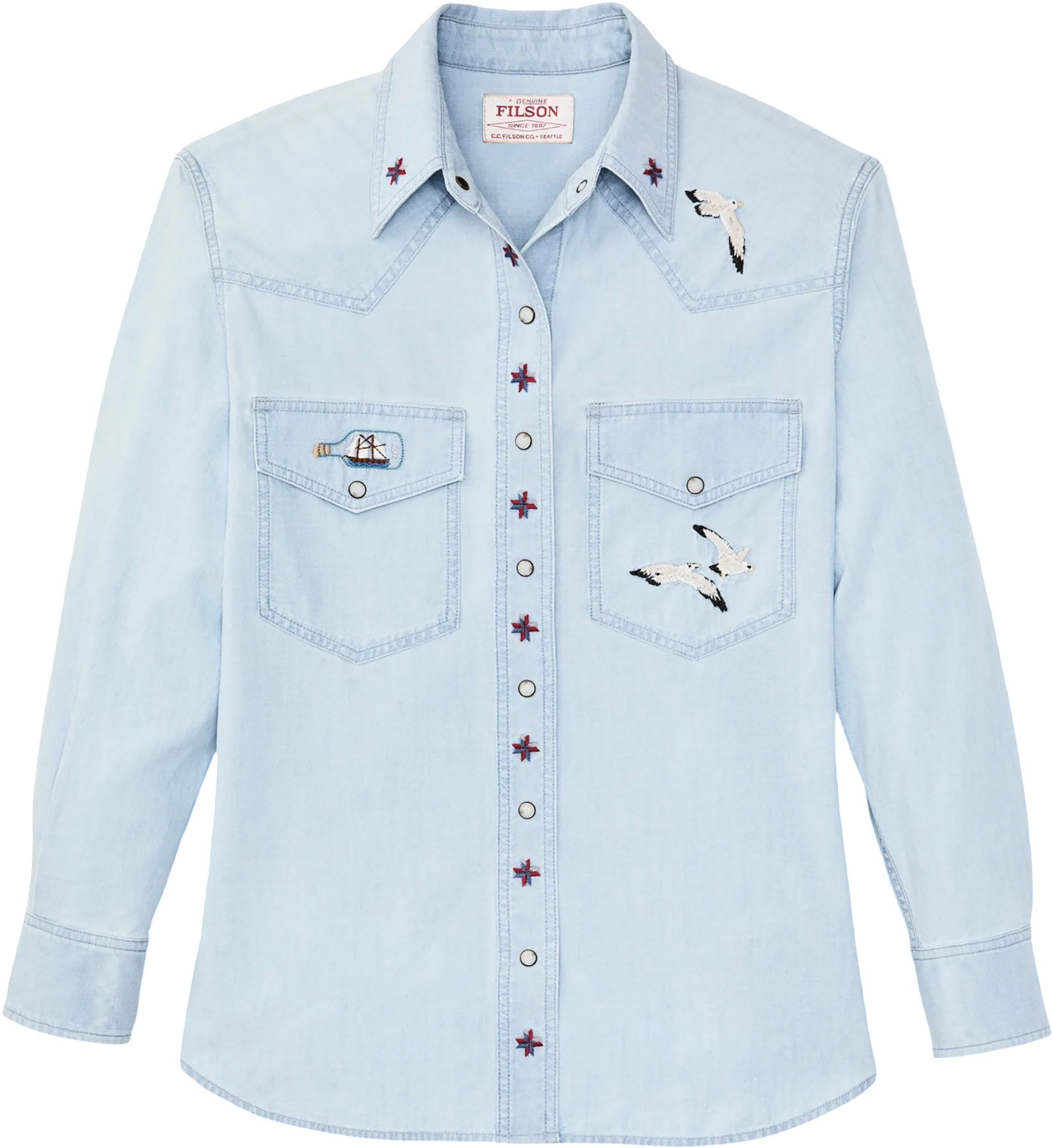 Embroidered Western Shirt - Women's