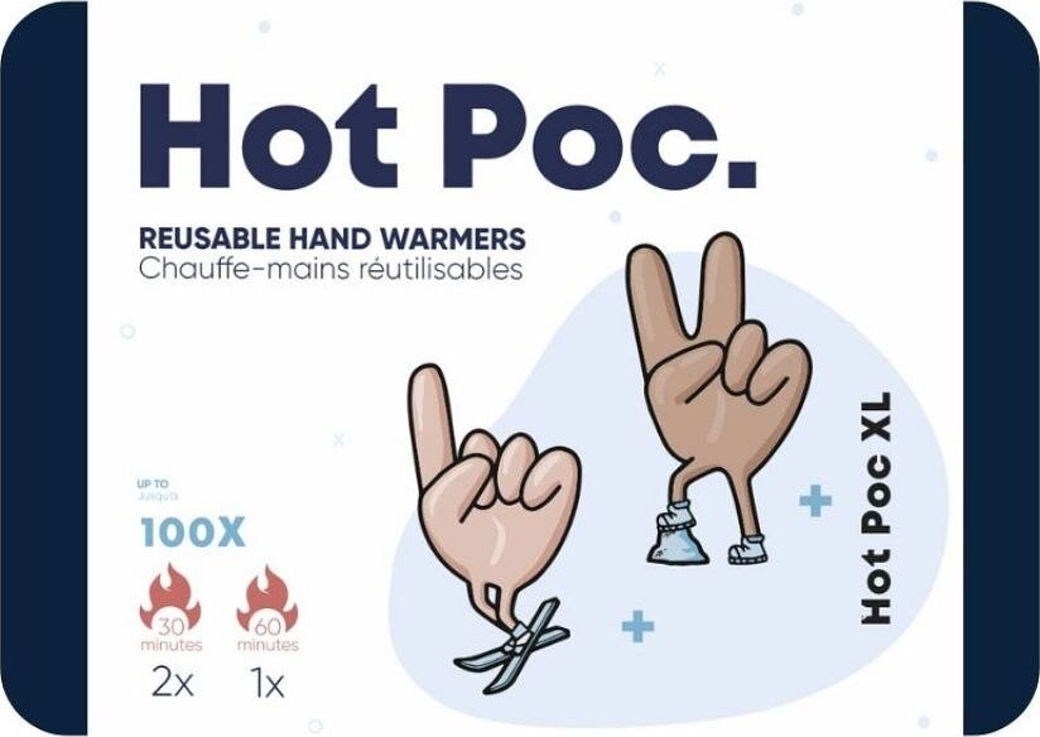 Hot Poc Reusable Hand Warmer Case – 2 regular & 1 XL