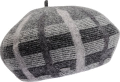 Brianna Plaid Beret Hat - Women's