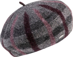 Brianna Plaid Beret Hat - Women's