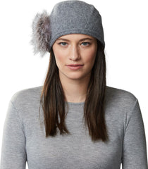 Cici Ormos Winter Hat with Upcycled Side Pom - Women's
