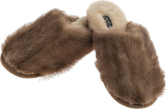 Classic Mink Slippers in Upcycled Fur - Women's