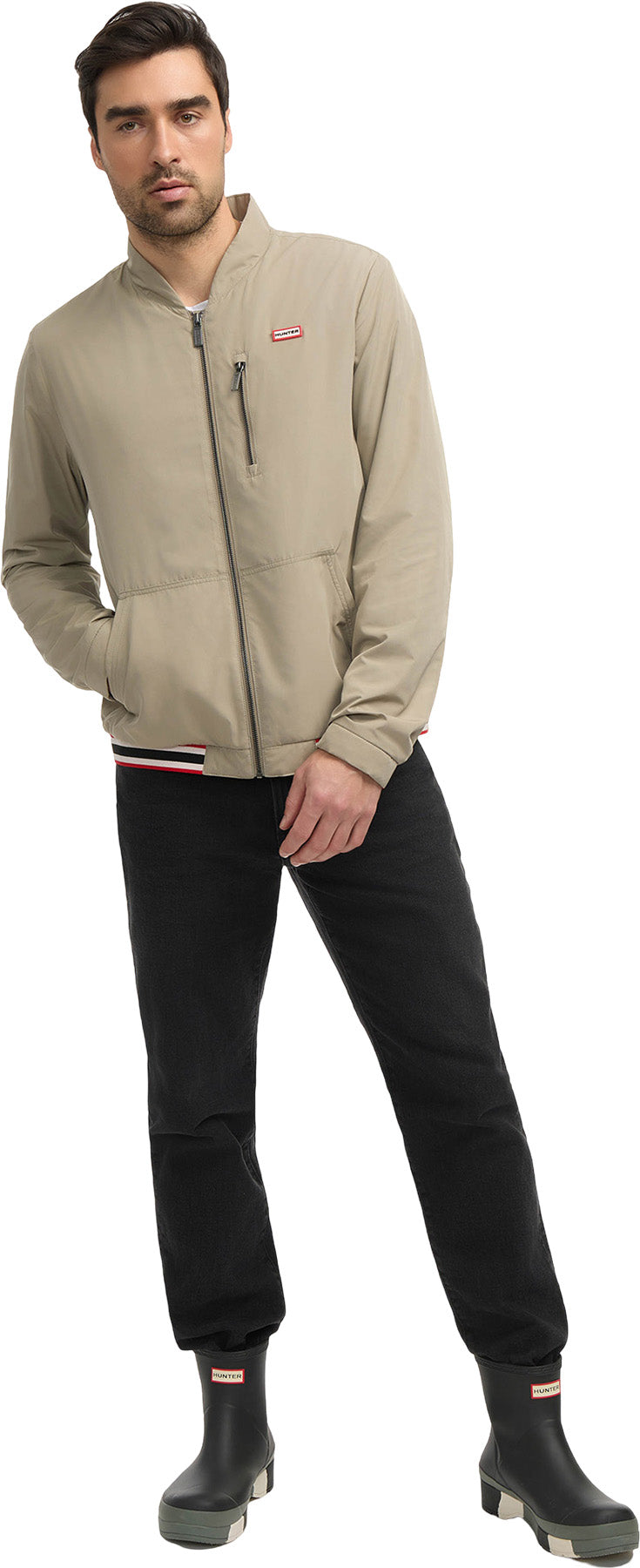 Moorgate Elastic Details Bomber Jacket - Men's 