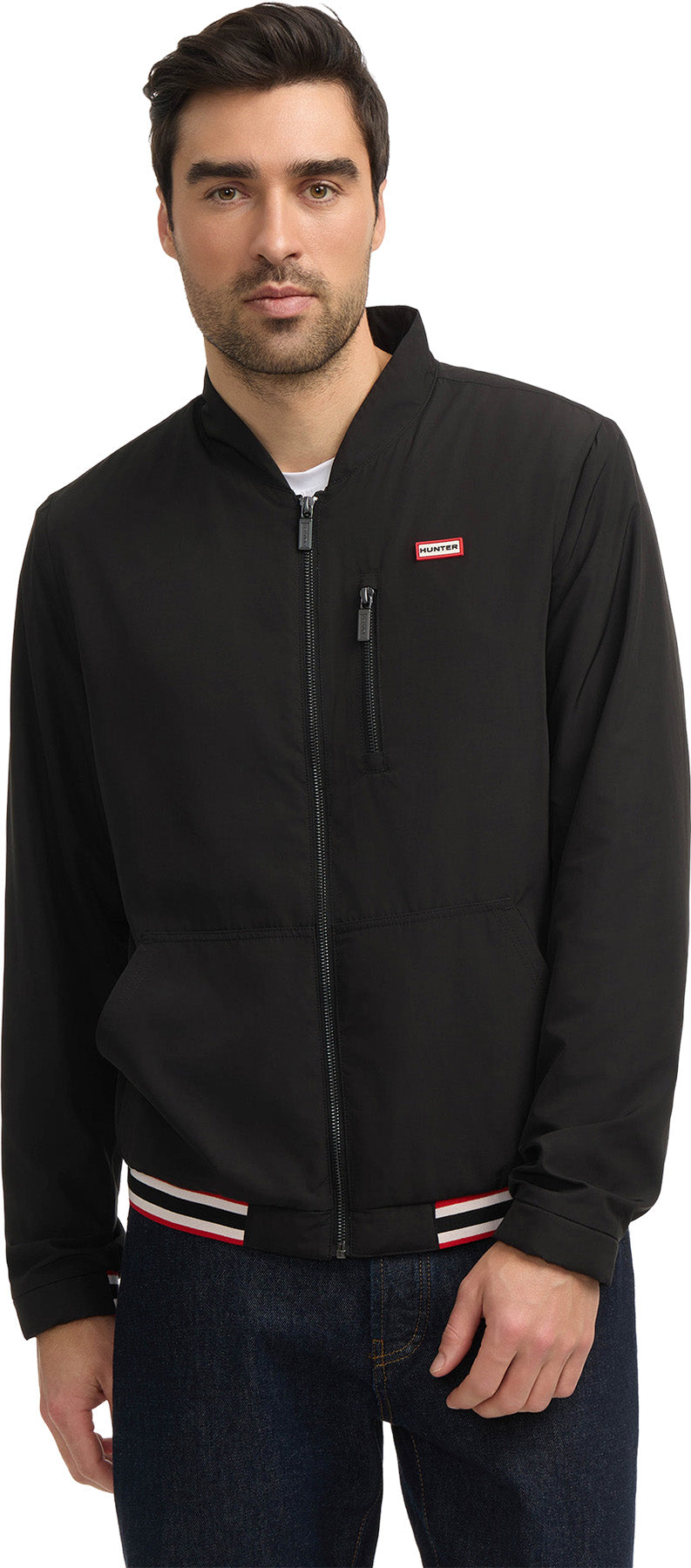 Moorgate Elastic Details Bomber Jacket - Men's 