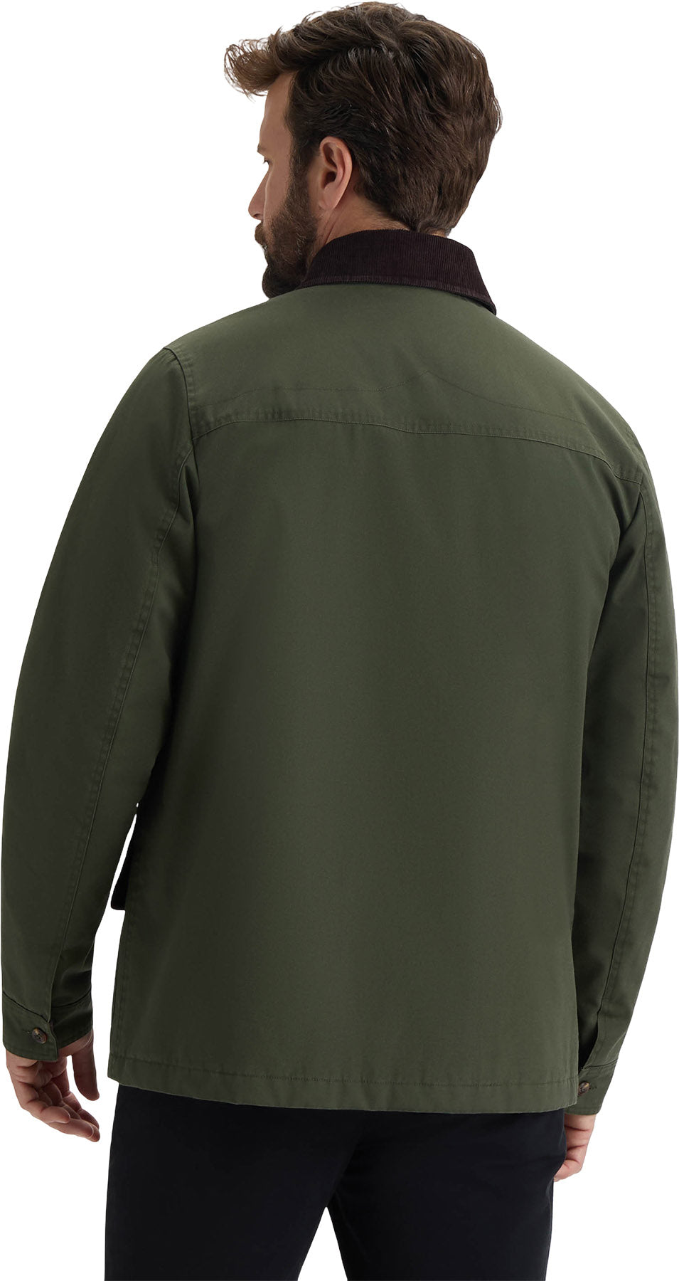 Samuel Canvas Jacket with Corduroy Trims - Men's