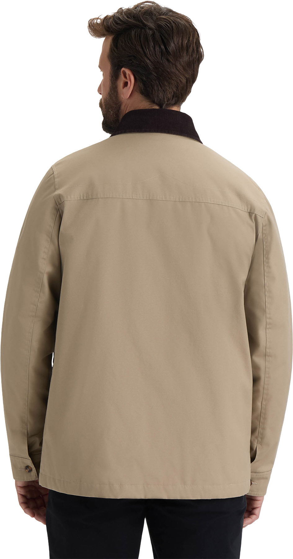 Samuel Canvas Jacket with Corduroy Trims - Men's