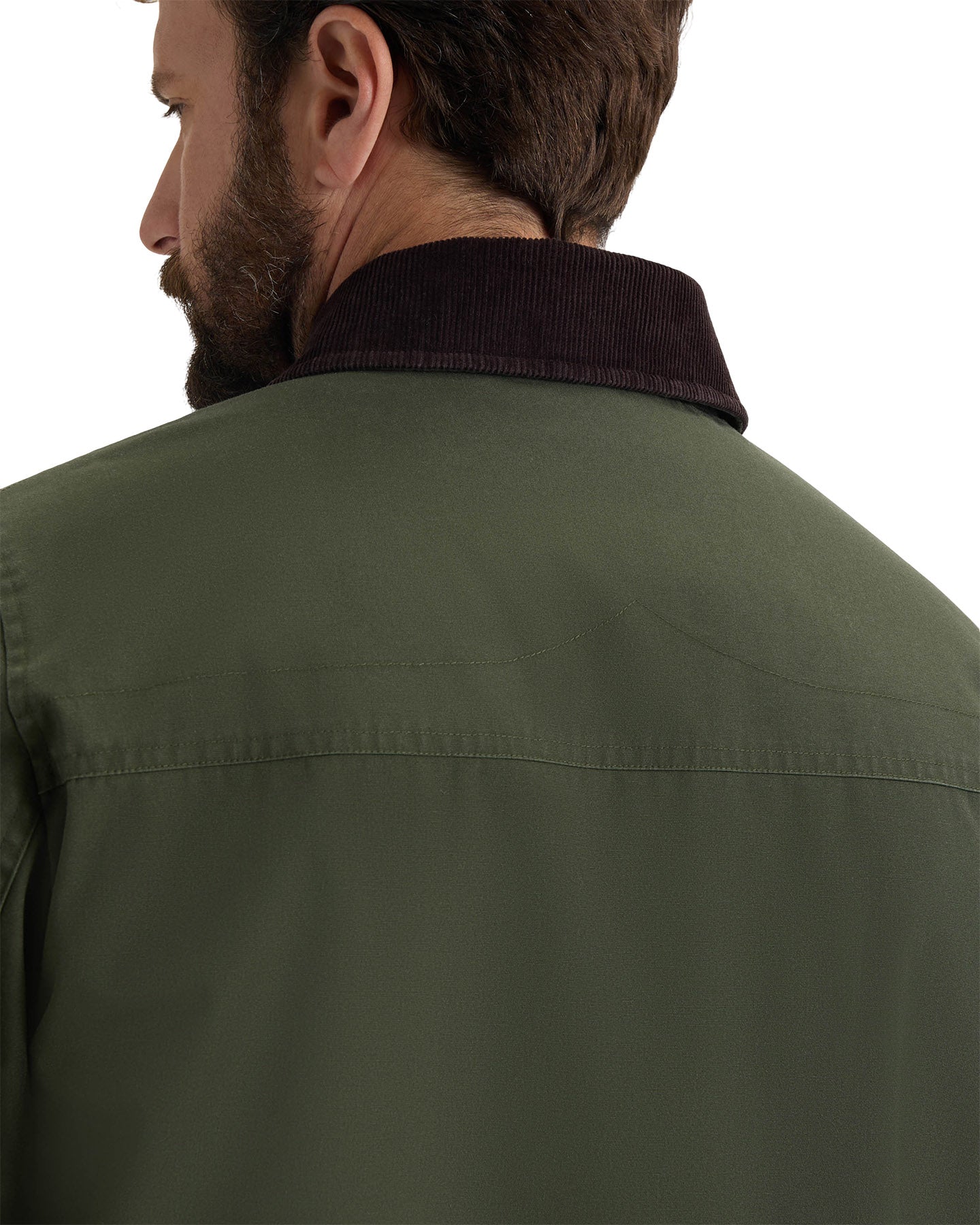 Samuel Canvas Jacket with Corduroy Trims - Men's