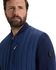 Kindale Vertical Quilt Jacket with Sweater Knit Sleeves - Men's