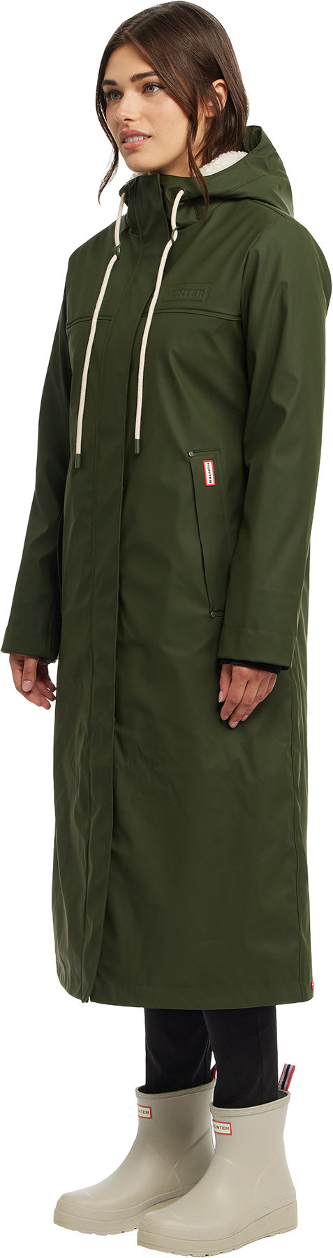 Sammy Longline Padded Rubberized Raincoat - Women's