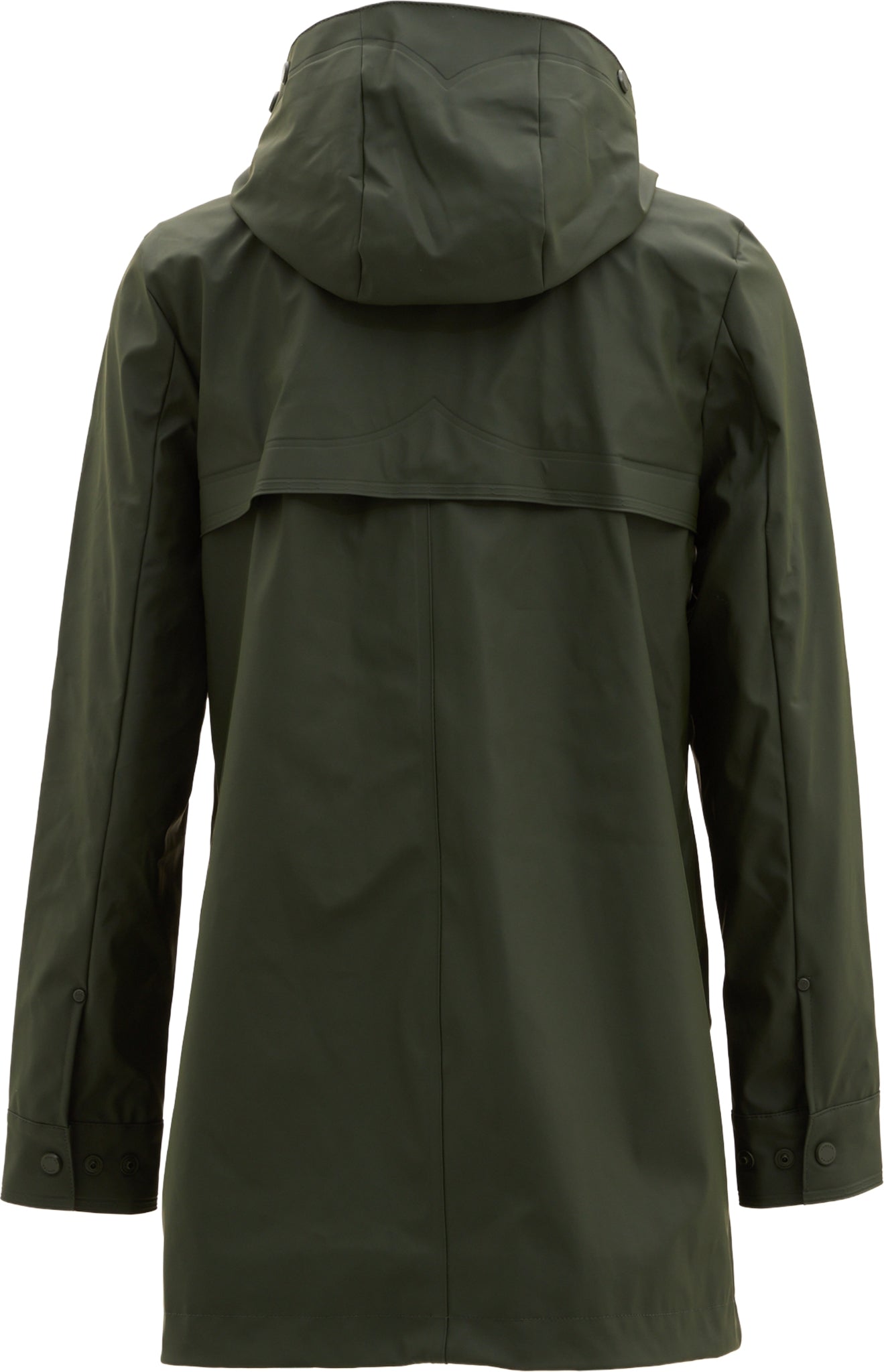 Acacia Rubberized Mid-Length Raincoat - Women's