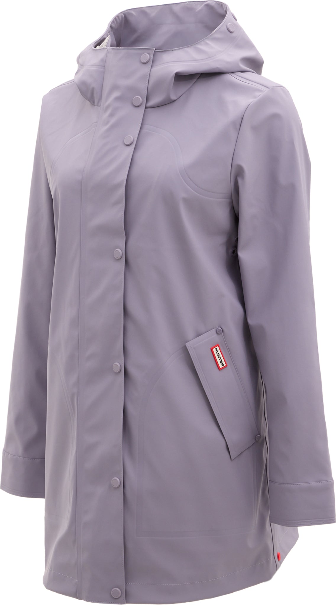 Acacia Rubberized Mid-Length Raincoat - Women's