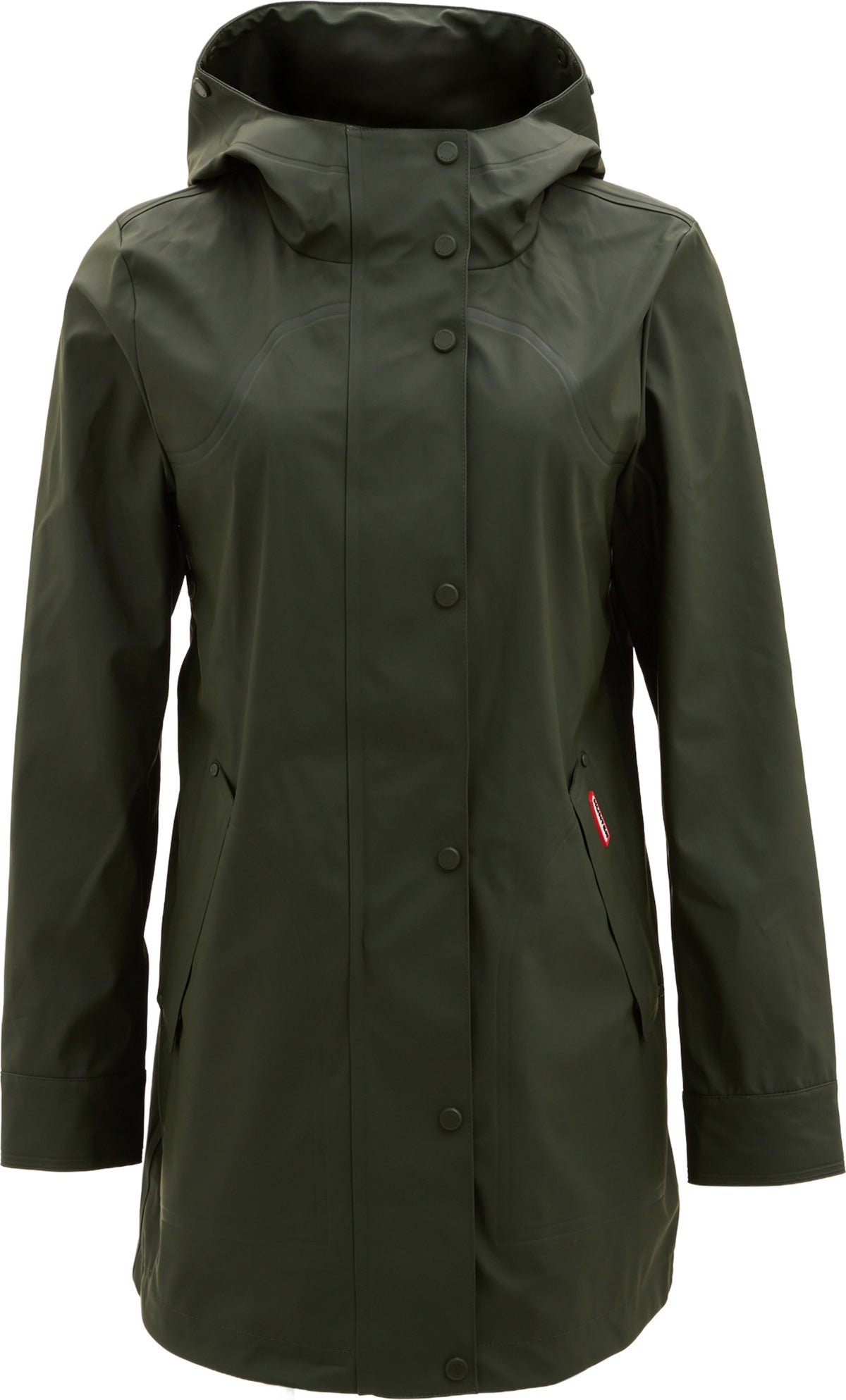 Acacia Rubberized Mid-Length Raincoat - Women's